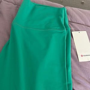 Lululemon Align HR pant teal color size 18 NWT